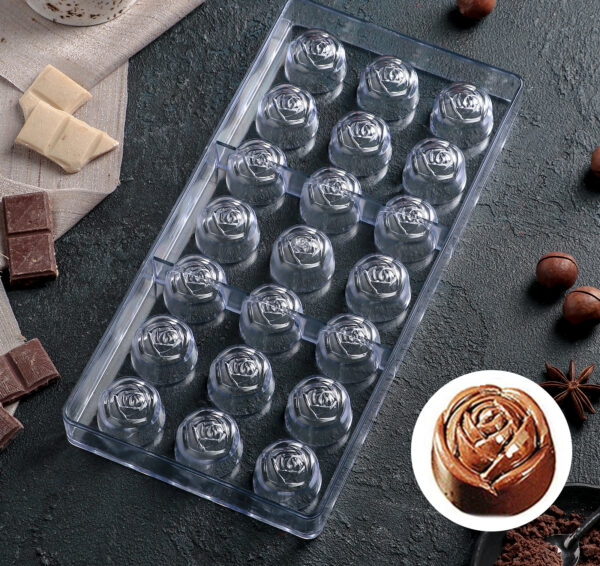 rose candy mold poly