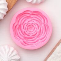 silicone rose mold round