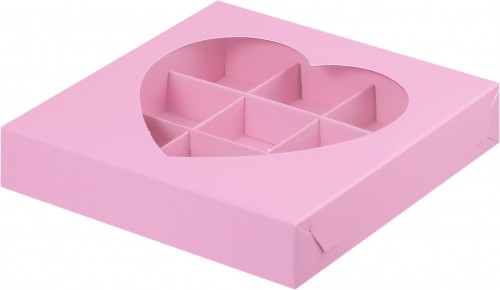 candy box pink heart 15x15