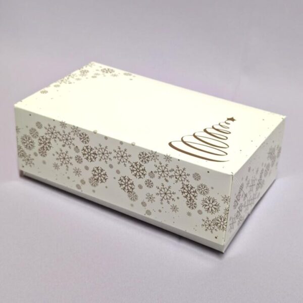 Box for desserts 18*18*9 cm "Snowmen" — attēls 3