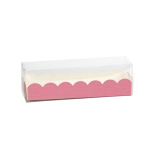 macaron box 16cm pink