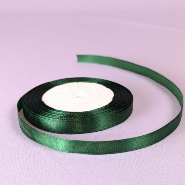 satin ribbon pine green