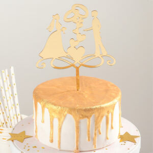 topper wedding gold 12