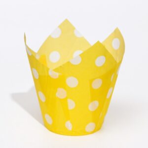 tulip yellow polka dot