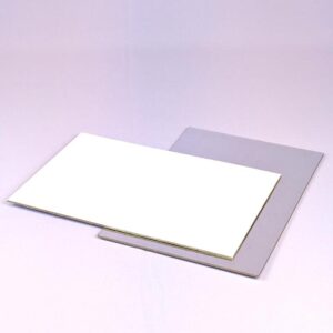 cakeboard 20 30 white silver