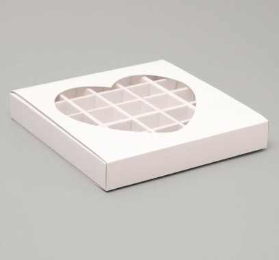 Candy Box heart 22 22 3 white