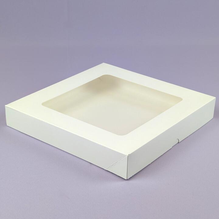 dessert box 26 26 40 white